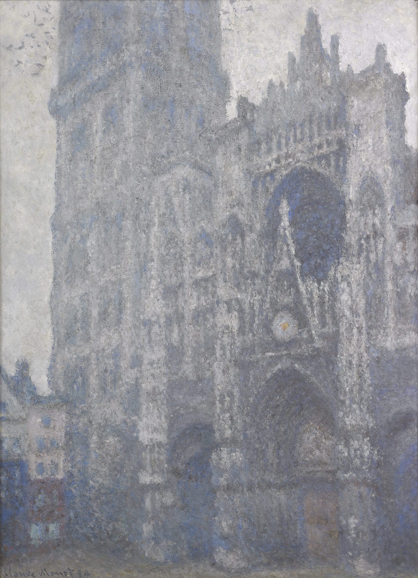 Claude Monet, "La Cathédrale de Rouen, le portail et la tour d’Albane, temps gris", 1894, Musée des Beaux-Arts, Rouen © RMMRN / Musée des Beaux-Arts