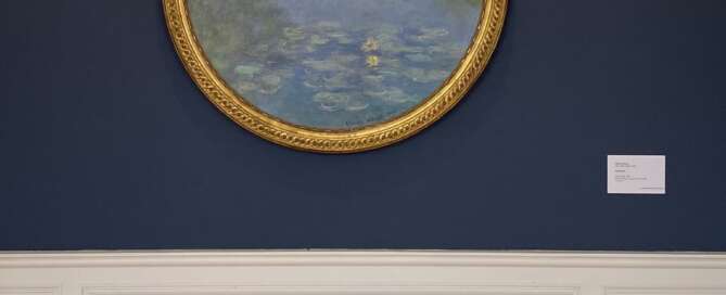 Musée Blanche Hoschedé-Monet in Vernon: tondo by Claude Monet © Musée Blanche Hoschedé-Monet, Ville de Vernon