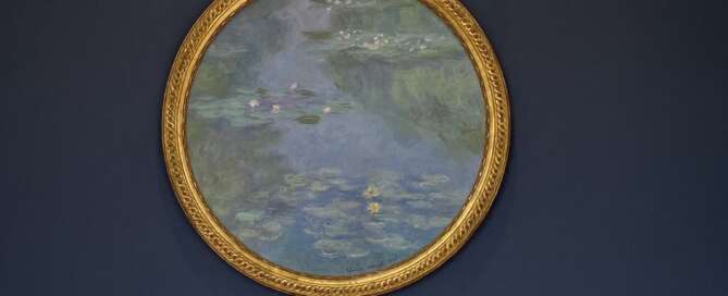 Musée Blanche Hoschedé-Monet à Vernon : tondo de Claude Monet © Musée Blanche Hoschedé-Monet, Ville de Vernon