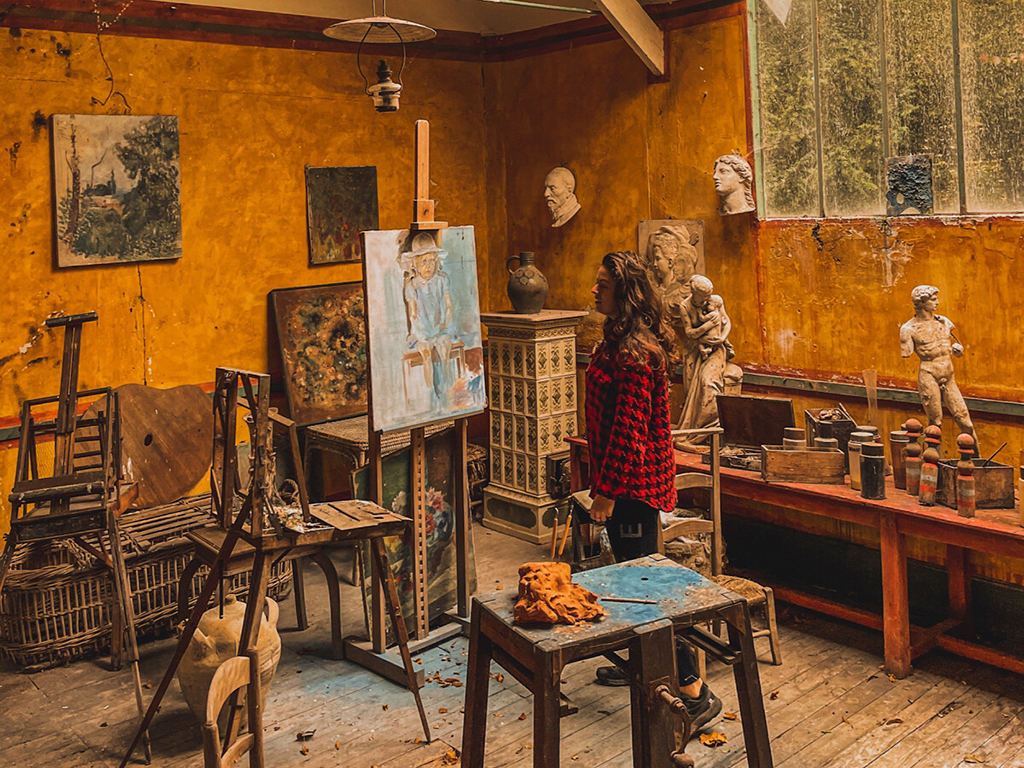 Hôtel Baudy, Painting studio, Giverny © Baroudeurs Liégeois
