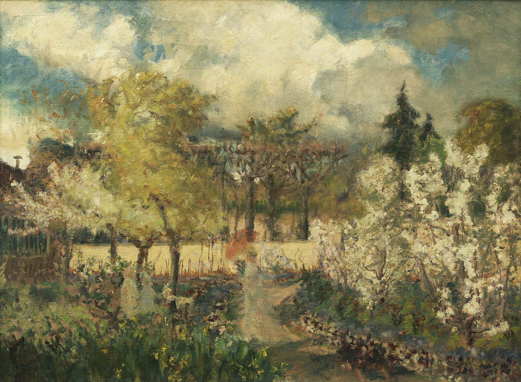 The Art of gardens, tableau de Mary Fairchild, Le jardin de Giverny