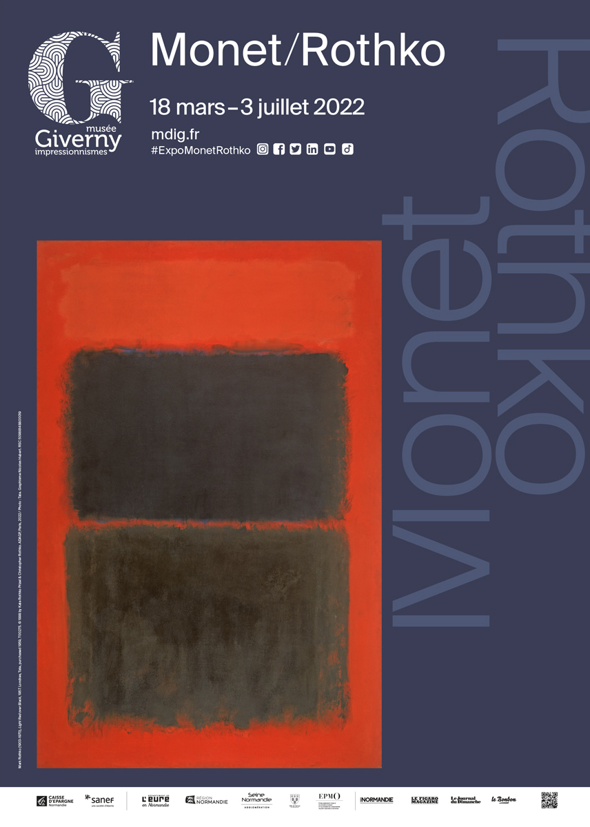 Monet / Rothko, the poster of the exhibition at the Musée des Impressionnismes Giverny © ADAGP Paris