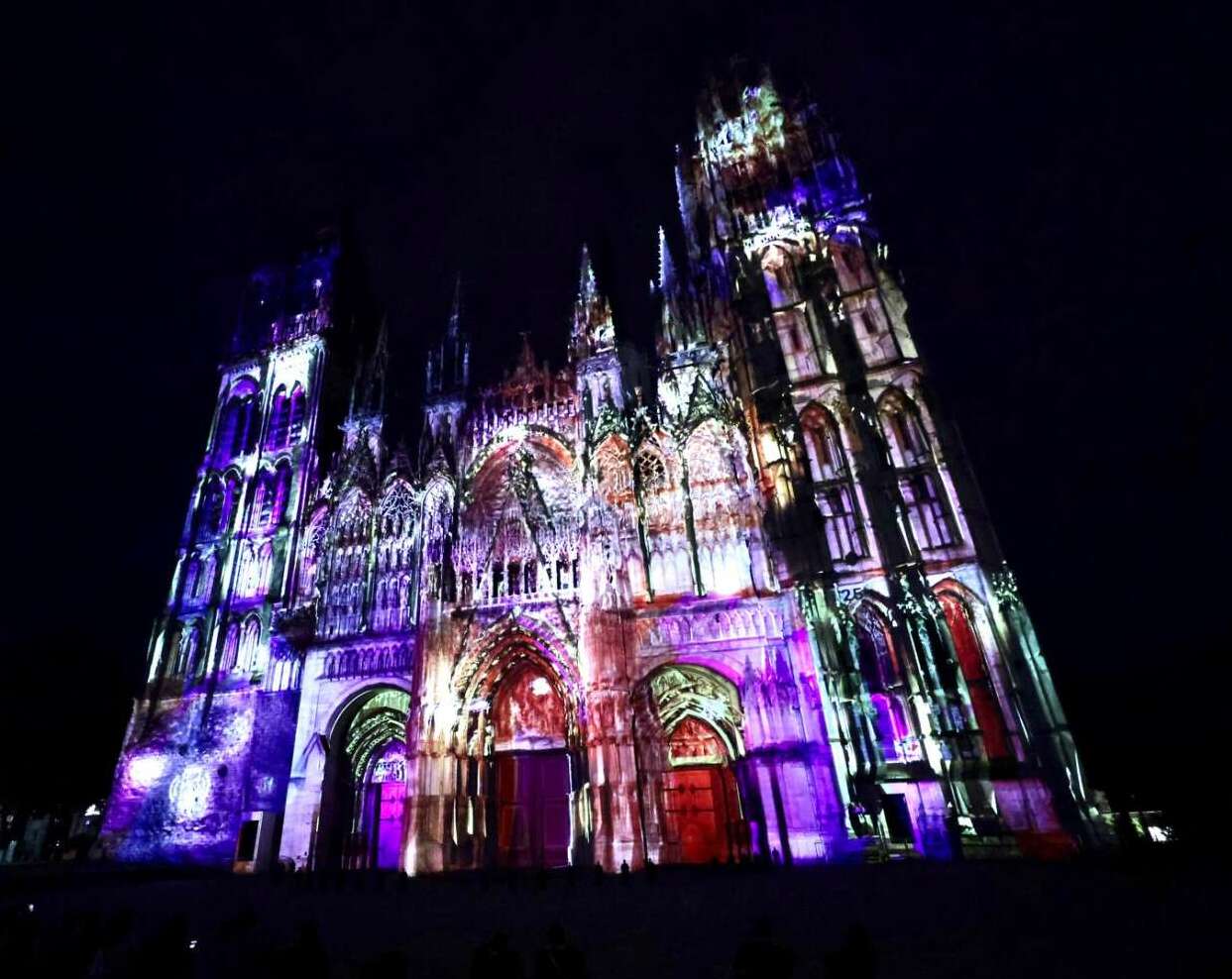 Cathedral of Light 2022, Rouen © Alan Aubry, Métropole Rouen Normandie