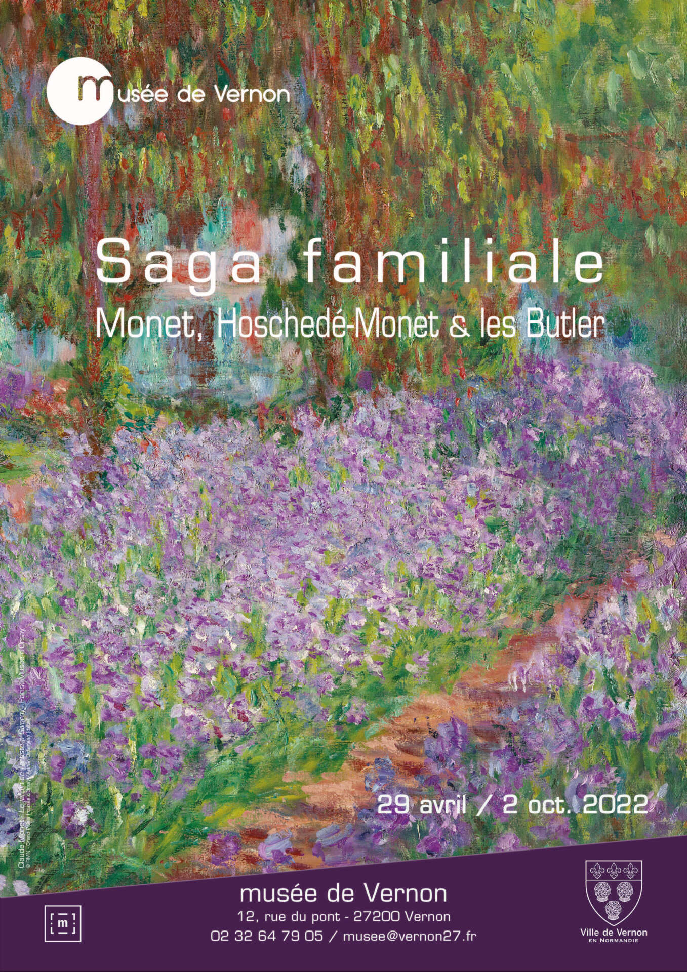 Saga familiale Monet, Hoschedé-Monet et les Butler, affiche de l'exposition