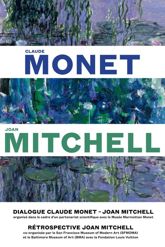 Monet Mitchell : affiche de l'exposition à la Fondation Louis Vuitton