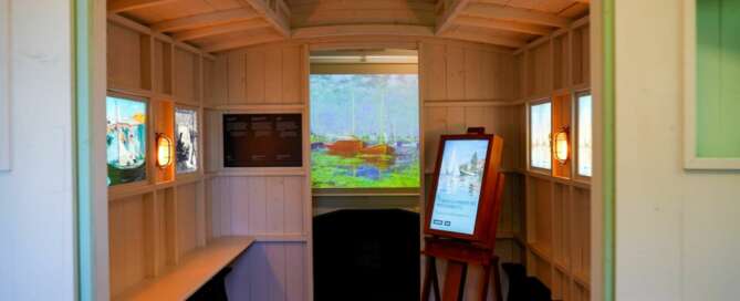 Maison impressionniste Argenteuil : reconstitution du bateau-atelier de Claude Monet © Ville d'Argenteuil