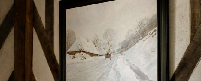 Ferme Saint Siméon, "La Charette" by Claude Monet © Marie-Anaïs Thierry