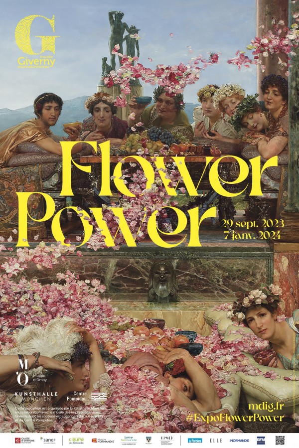 Flower Power : affiche de l'exposition au Musée des Impressionnismes Giverny
