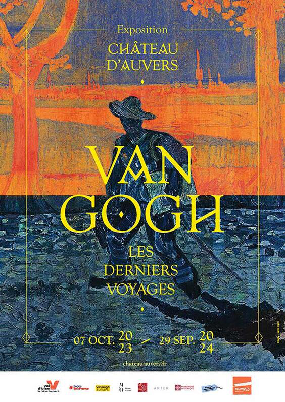 Van Gogh : les derniers voyages / Affiche de l'exposition au Château d'Auvers