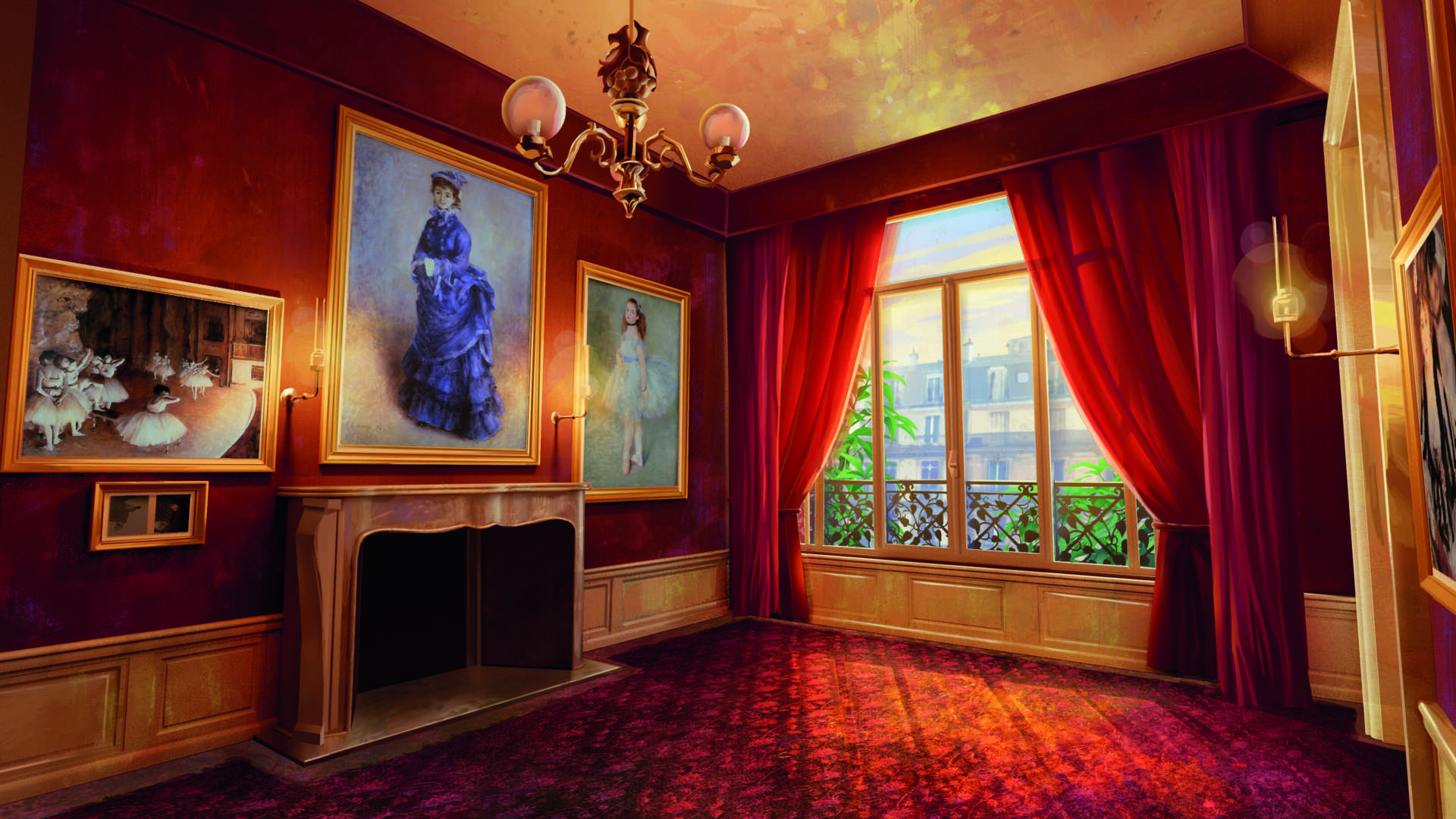 Un soir avec les Impressionnistes : concept art de l'exposition immersive au Musée d'Orsay