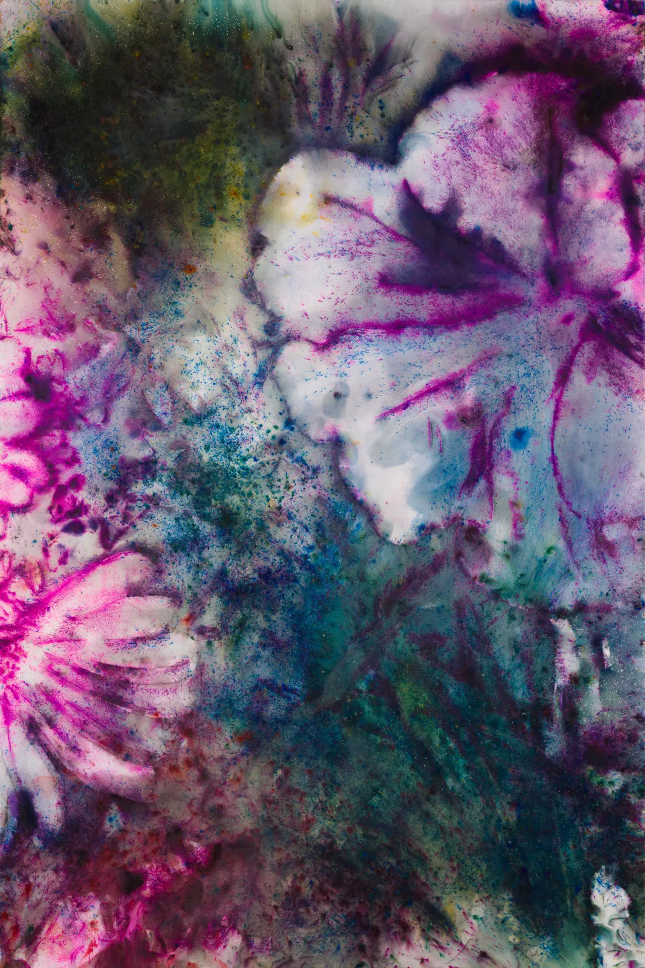 Exposition Radiance of Spring de Cai Guo-Qiang © Cai Guo-Qiang, Study in Progress, 2026. Gunpowder on canvas. Photo by Mengjia Zhao, courtesy Cai Studio