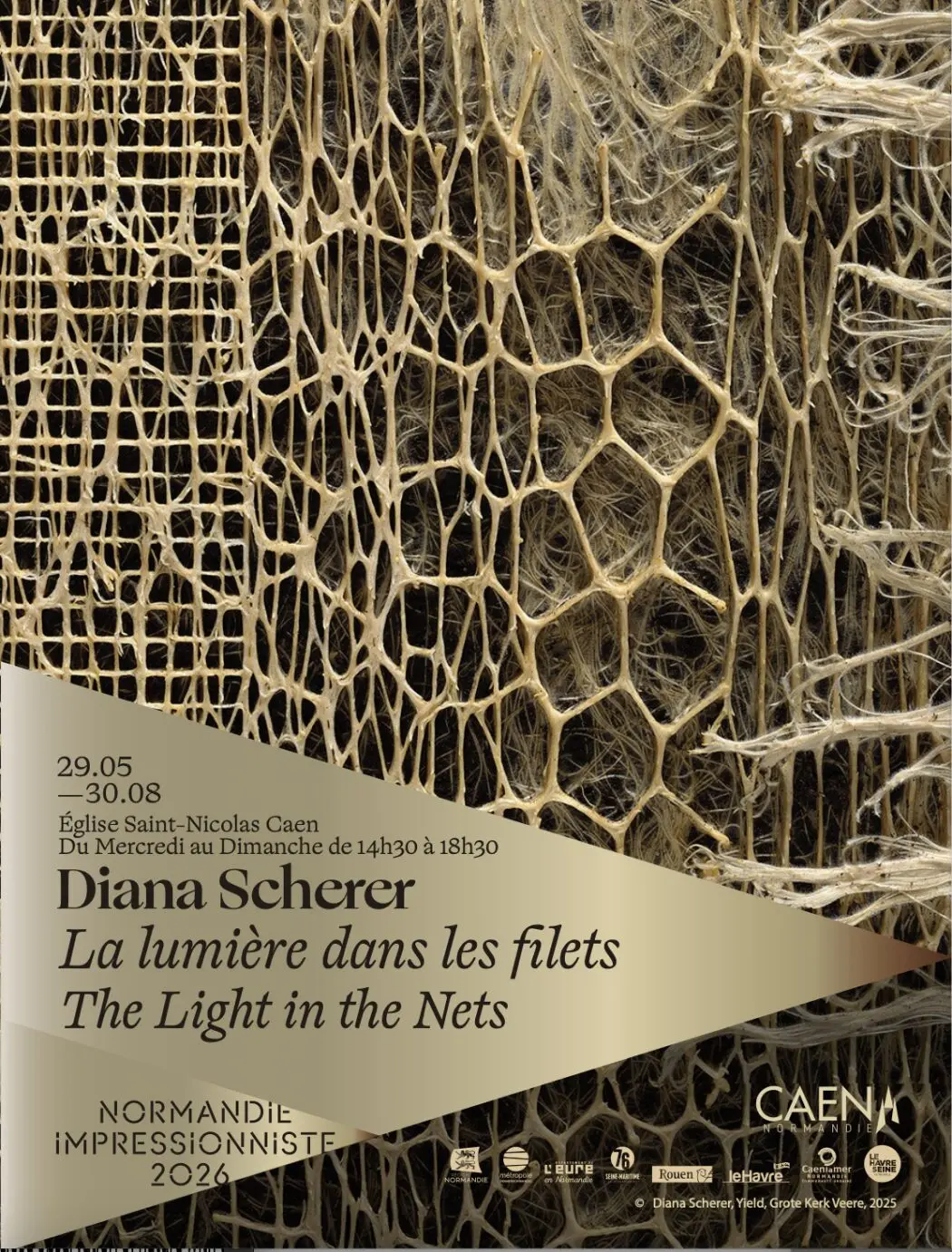 Exposition Diana Scherer "La lumière dans les filets" à l'église Saint Nicolas de Caen pour le Festival Normandie Impressionniste 2026