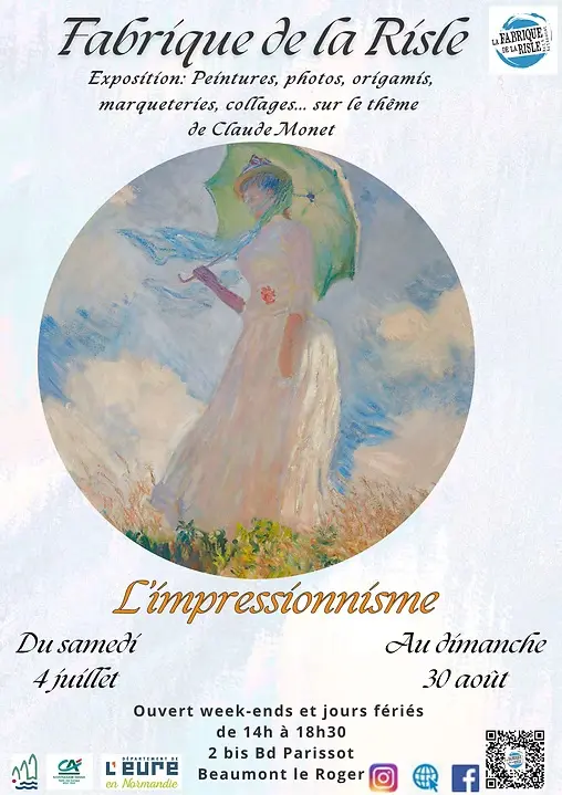 Monet s'invite à la Fabrique : affiche de l'événement pour le centenaire de la disparition de Claude Monet