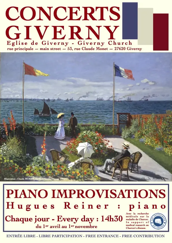 Mélodies de Claude Monet : improvisations au piano à l'église de Giverny