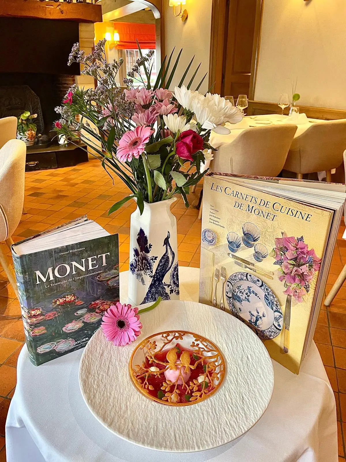 Dessert en hommage à Monet au Dauphin (Pays d'Auge) pour Monet Gourmet 2026