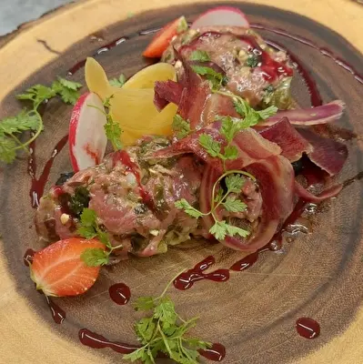 Entrée inspiré d'"Impression, soleil levant" de Monet pour Monet Gourmet 2026